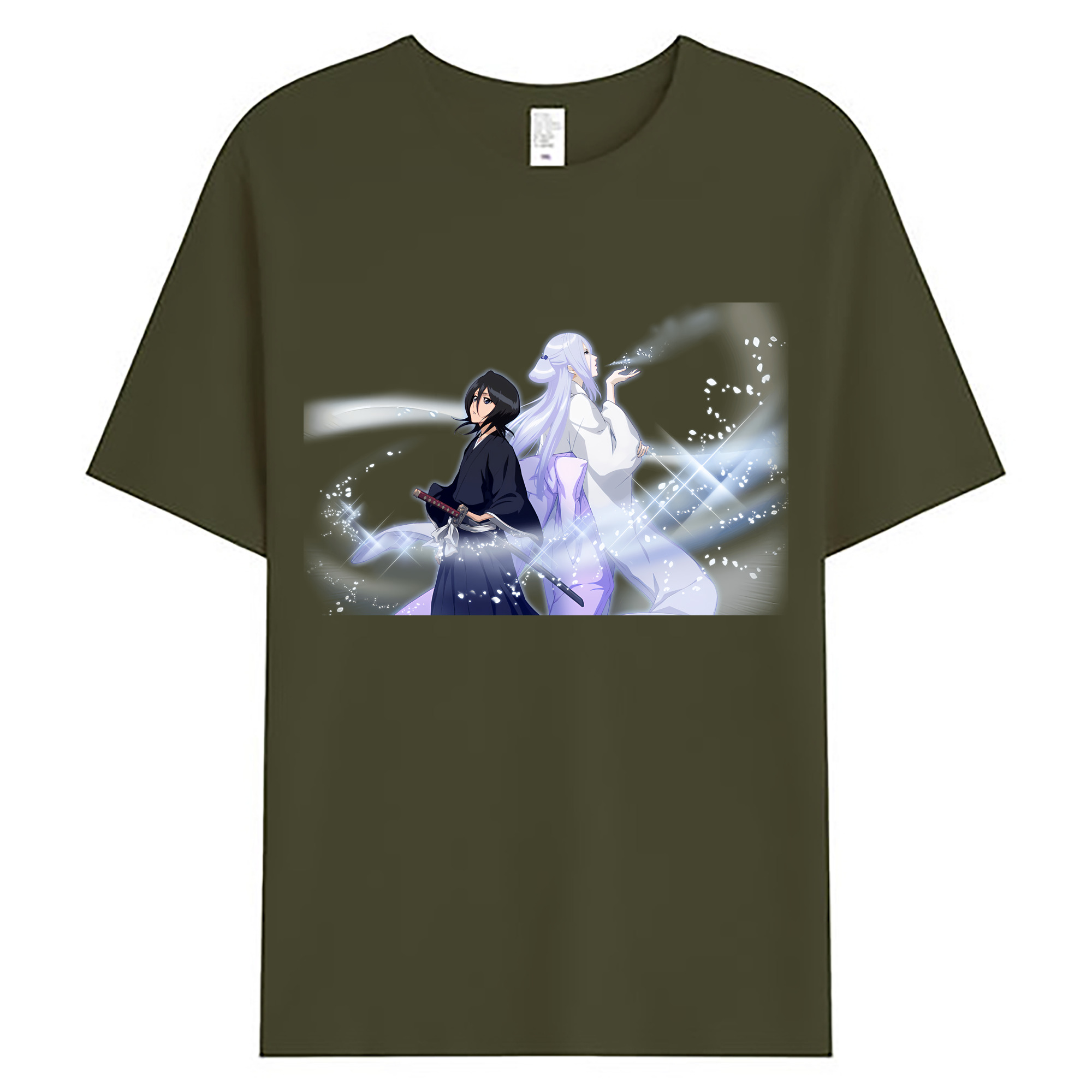 （画像用） ブリーチ 朽木ルキア BLEACH Kuchiki Rukia 綿100％ メンズ半袖Tシャツ｜肌触りやわらか＆通気性